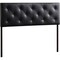 Baxton Studio Baltimore Modern Queen Black Faux Leather Upholstered Headboard 106-5361 - alternate 3